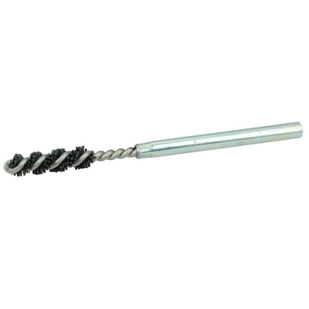 Weiler Burr-Rx 8MM-Dia Brush, .026/120CG Crimped Fill, 1" Brush Len, 3-1/2" 22604